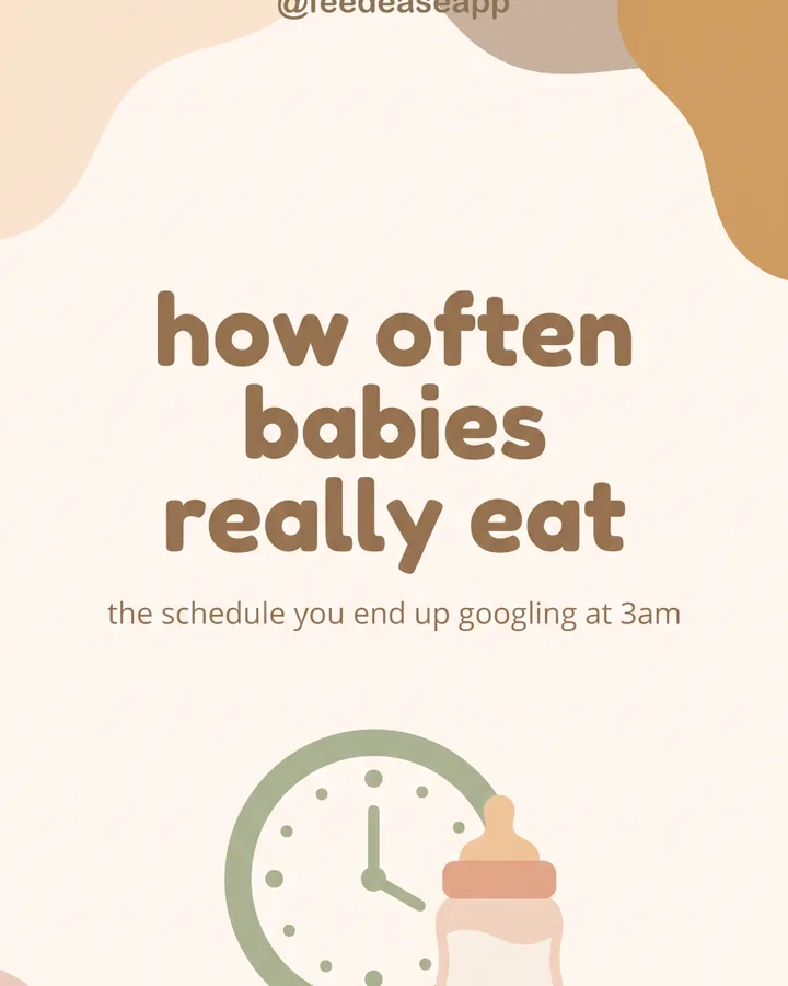 How often babies really eat, chart cover